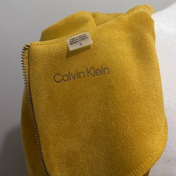 Yellow Mustard Formal Midi Dress - Picture 8 of 9